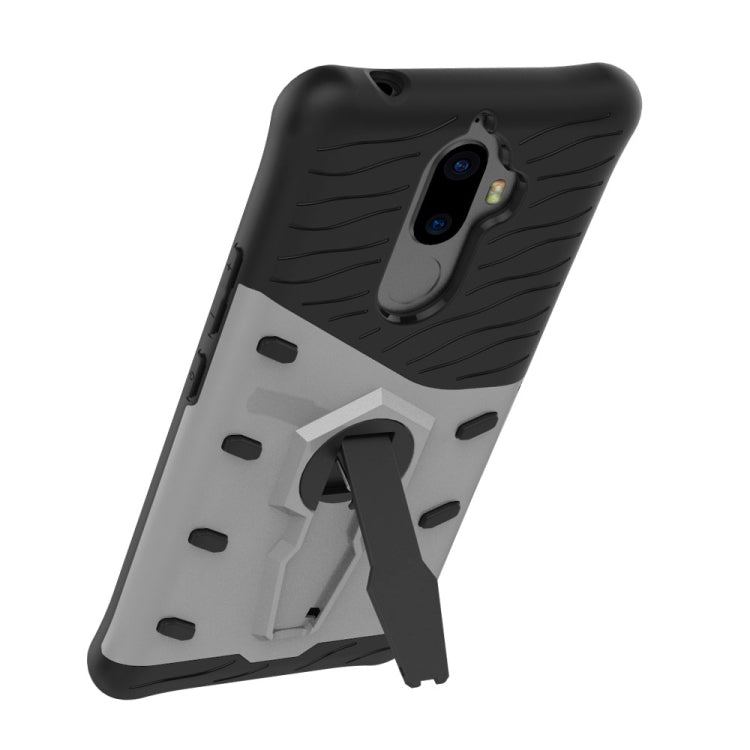 For Lenovo K8 Note PC + TPU Dropproof Sniper Hybrid Protective Back Cover Case with 360 Degree Rotation Holder
