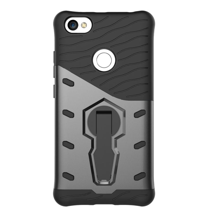 For Xiaomi  Redmi Note 5A PC + TPU Dropproof Sniper Hybrid Protective Back Cover Case with 360 Degree Rotation Holder
