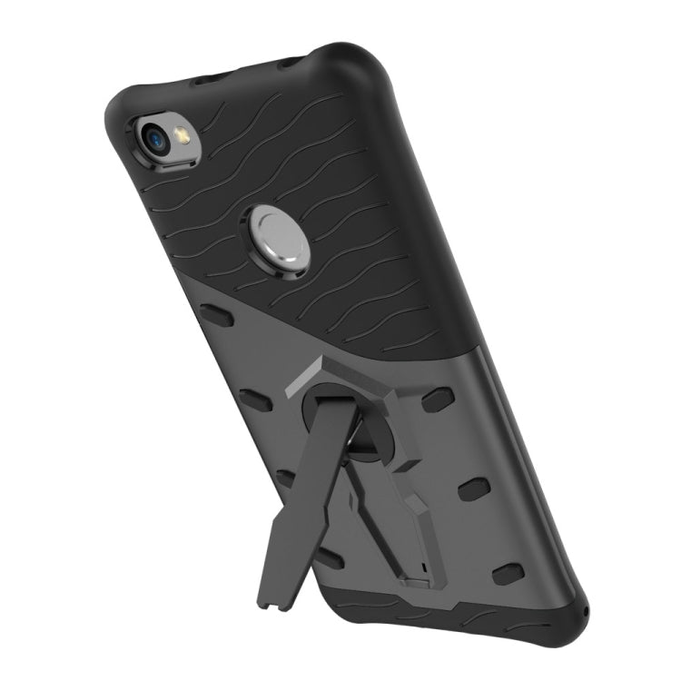 For Xiaomi  Redmi Note 5A PC + TPU Dropproof Sniper Hybrid Protective Back Cover Case with 360 Degree Rotation Holder