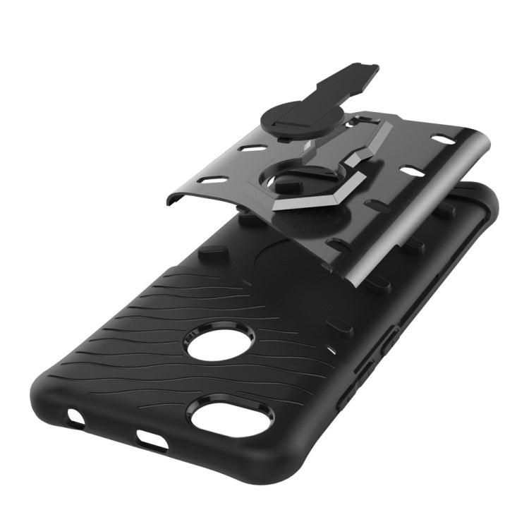 For Xiaomi  Redmi Note 5A PC + TPU Dropproof Sniper Hybrid Protective Back Cover Case with 360 Degree Rotation Holder