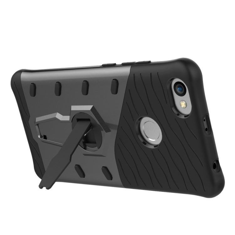 For Xiaomi  Redmi Note 5A PC + TPU Dropproof Sniper Hybrid Protective Back Cover Case with 360 Degree Rotation Holder
