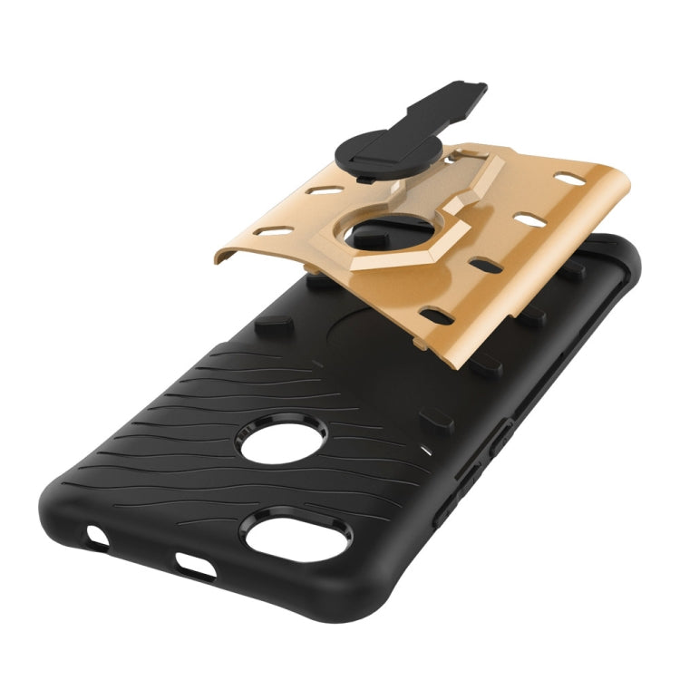 For Xiaomi  Redmi Note 5A PC + TPU Dropproof Sniper Hybrid Protective Back Cover Case with 360 Degree Rotation Holder