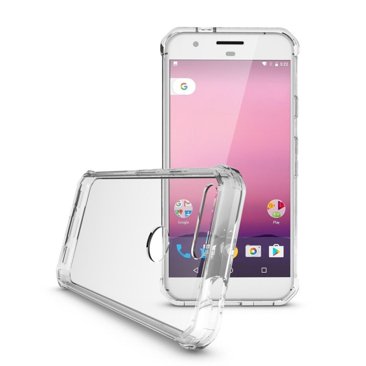 For Google Pixel Transparent Shockproof TPU Protective Back Cover Case