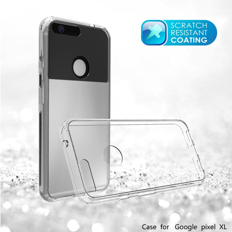 For Google Pixel XL Transparent Shockproof TPU Protective Back Cover Case
