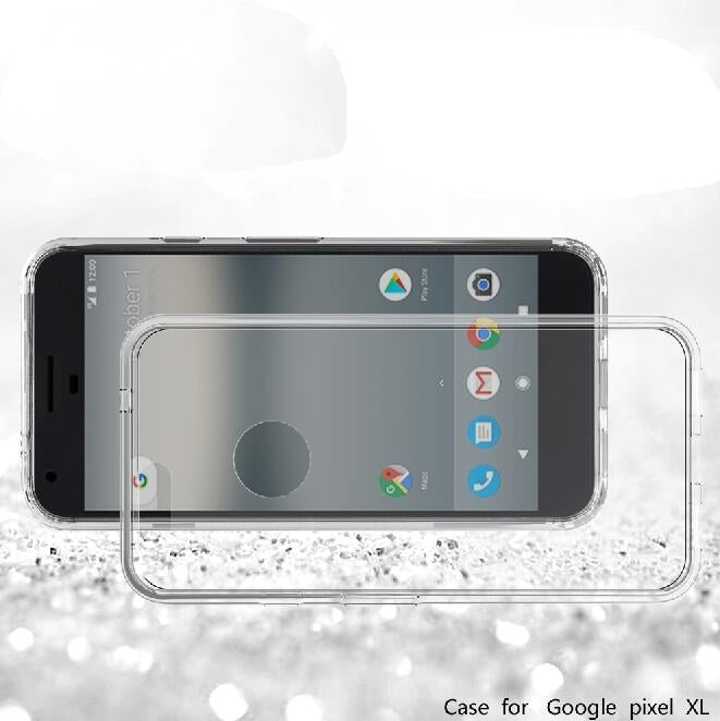 For Google Pixel XL Transparent Shockproof TPU Protective Back Cover Case