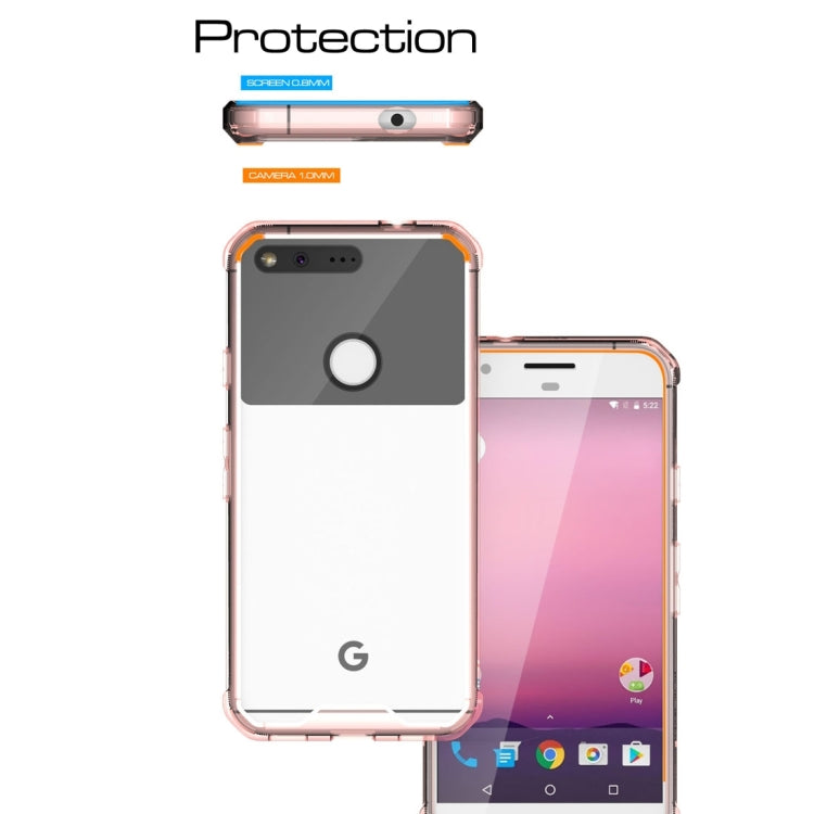 For Google Pixel XL Transparent Shockproof TPU Protective Back Cover Case