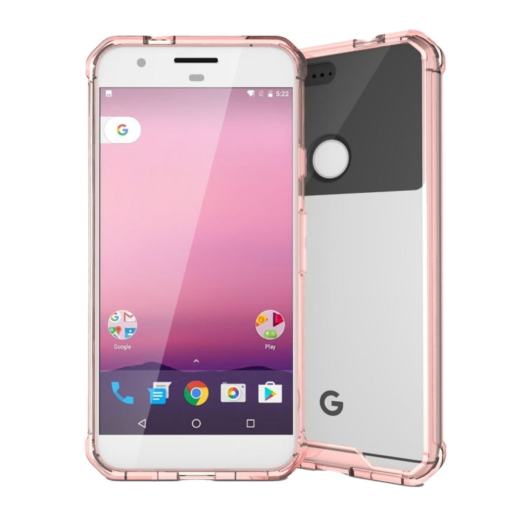 For Google Pixel XL Transparent Shockproof TPU Protective Back Cover Case