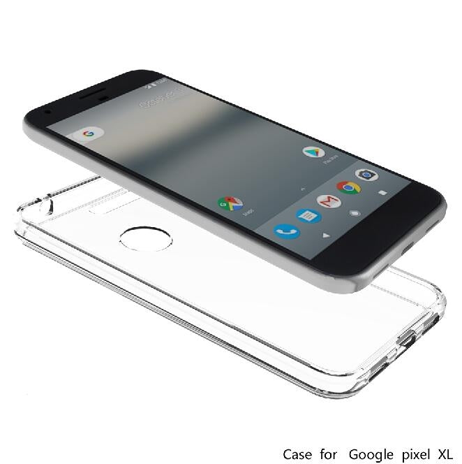 For Google Pixel XL Transparent Shockproof TPU Protective Back Cover Case