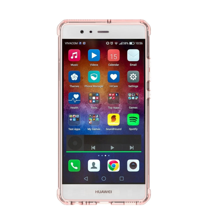 For Huawei   P9 Transparent Shockproof TPU Protective Back Cover Case