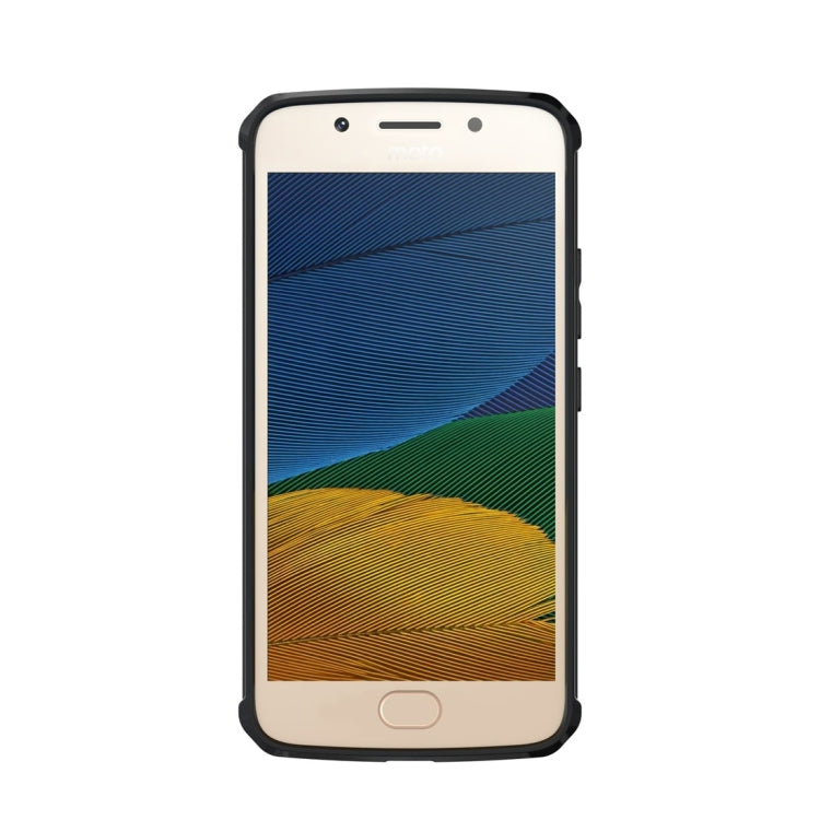 For Motorola Moto G5S Transparent Shockproof TPU Protective Back Cover Case