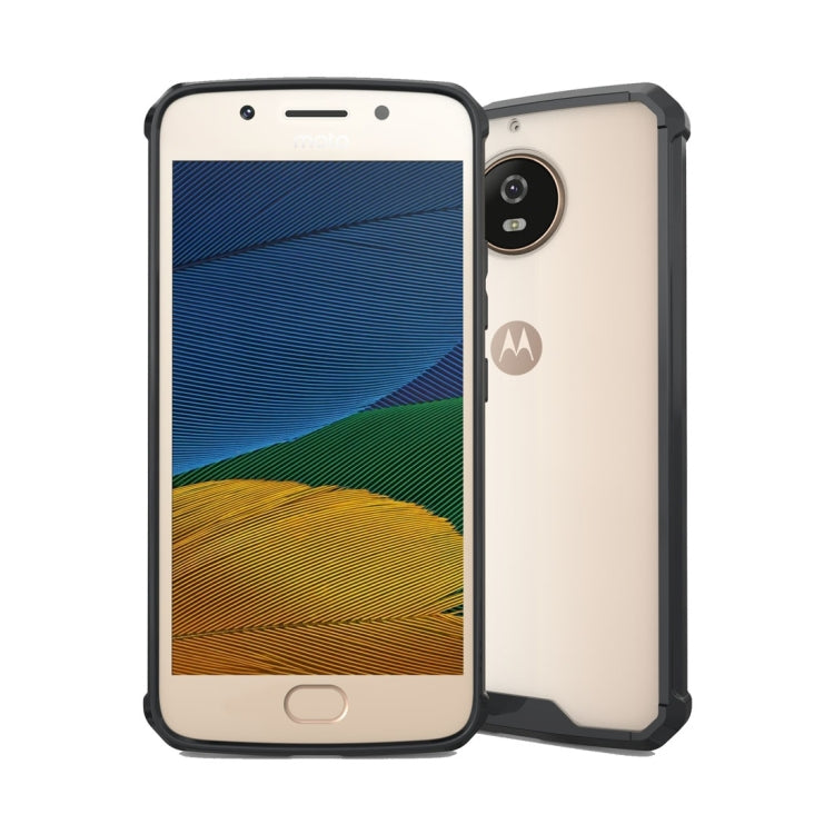 For Motorola Moto G5S Transparent Shockproof TPU Protective Back Cover Case