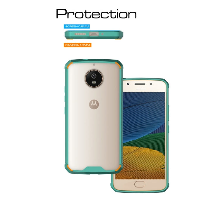 For Motorola Moto G5S Transparent Shockproof TPU Protective Back Cover Case