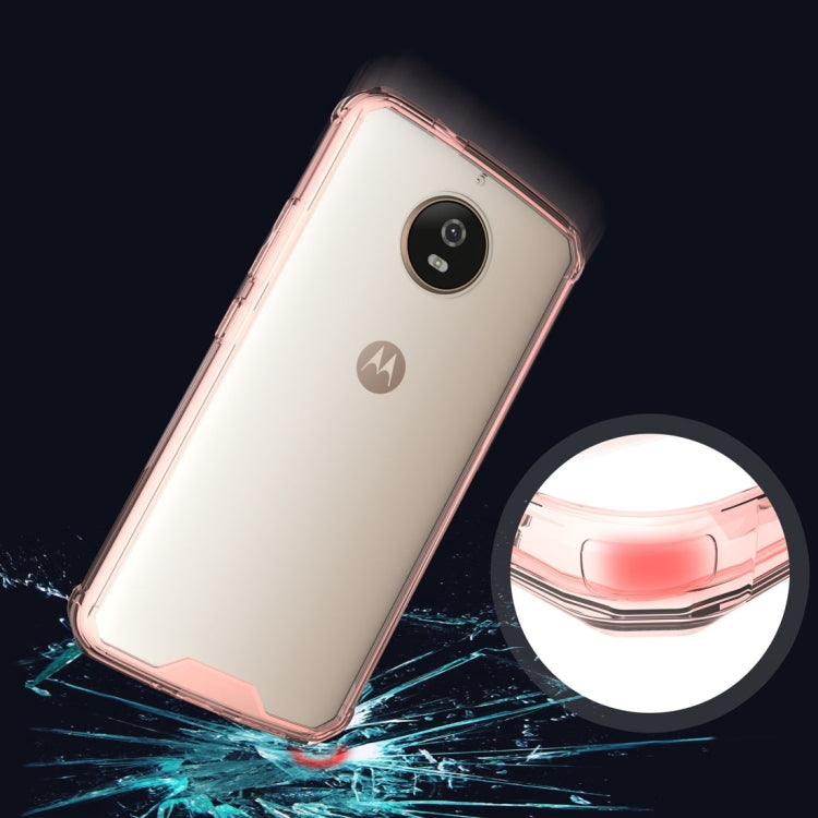 For Motorola Moto G5S Transparent Shockproof TPU Protective Back Cover Case