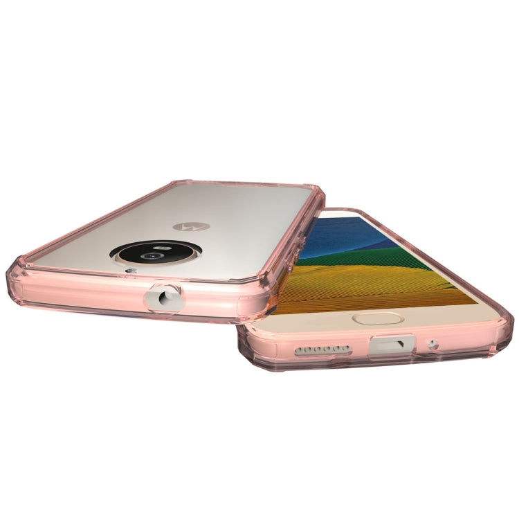 For Motorola Moto G5S Transparent Shockproof TPU Protective Back Cover Case