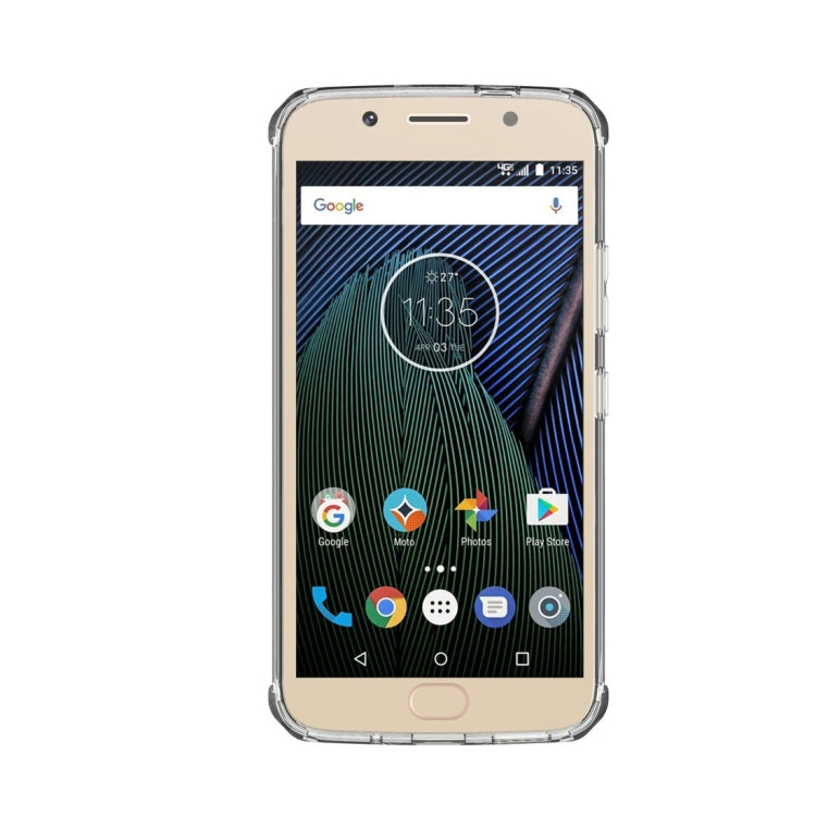 For Motorola Moto G5S Plus Transparent Shockproof TPU Protective Back Cover Case