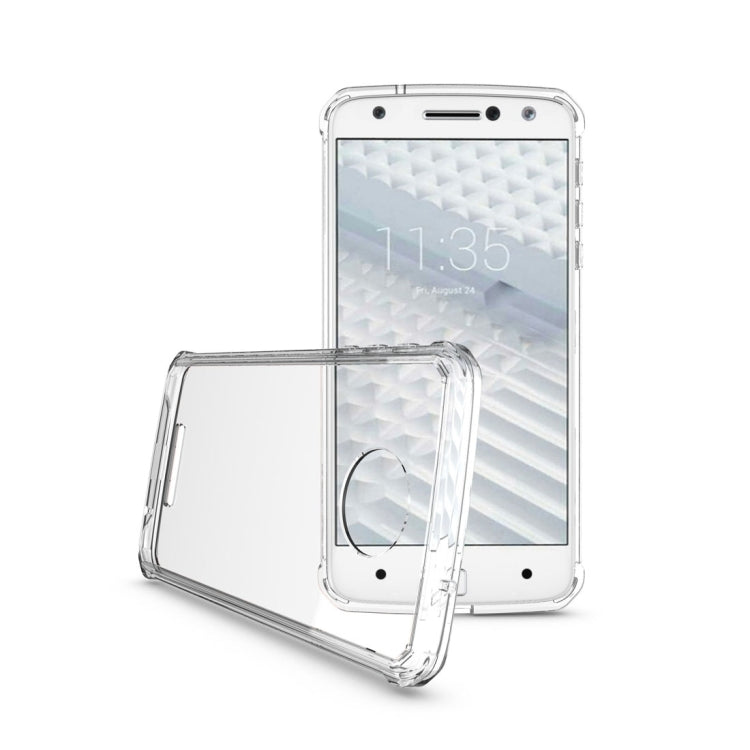 For Motorola Moto Z Transparent Shockproof TPU Protective Back Cover Case
