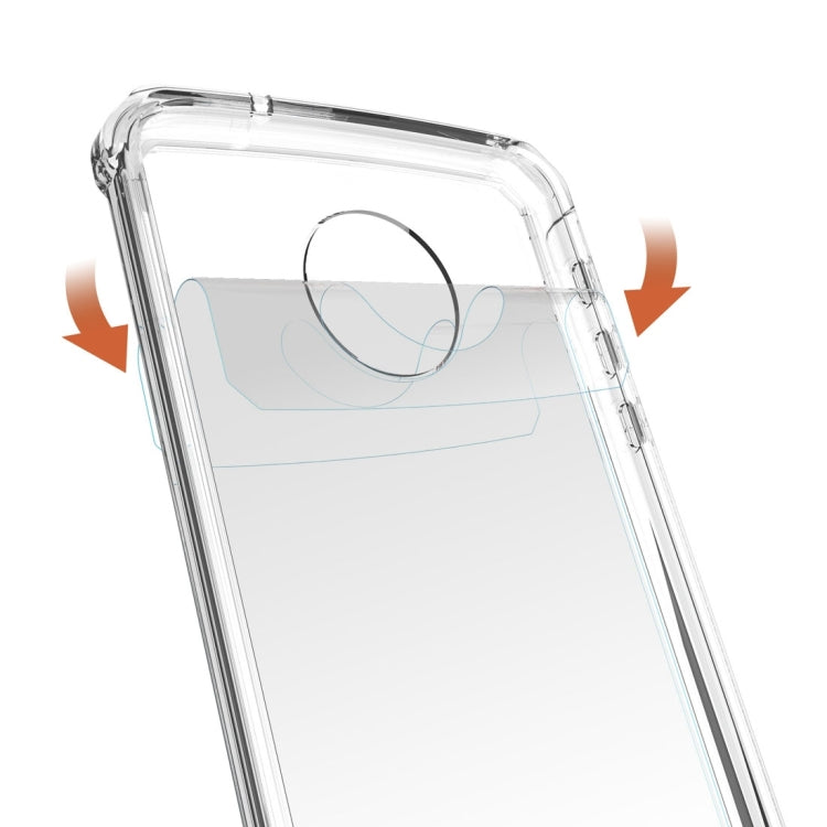 For Motorola Moto Z Transparent Shockproof TPU Protective Back Cover Case