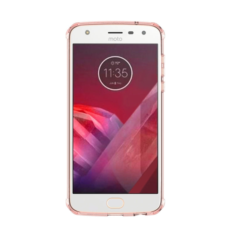 For Motorola Moto Z2 Play Transparent Shockproof TPU Protective Back Cover Case