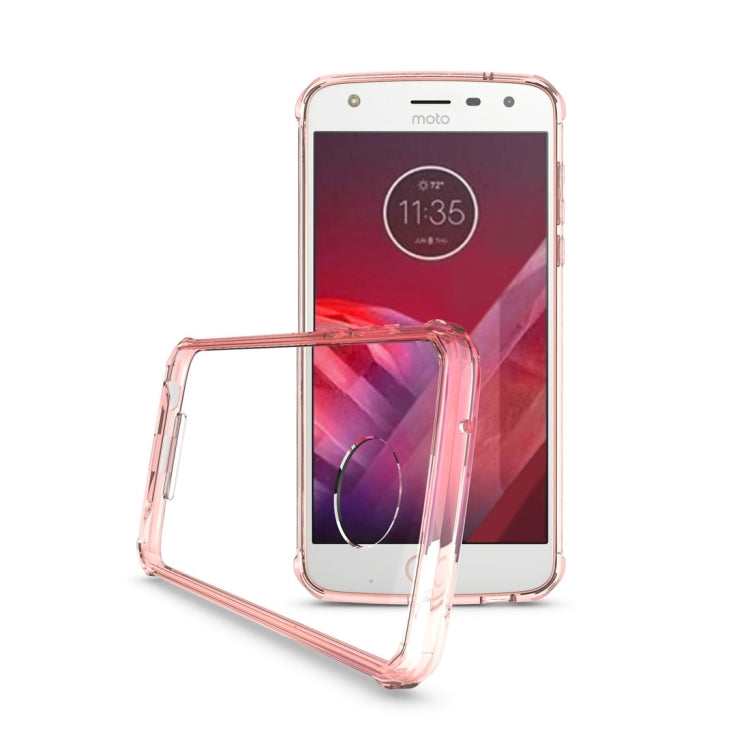For Motorola Moto Z2 Play Transparent Shockproof TPU Protective Back Cover Case