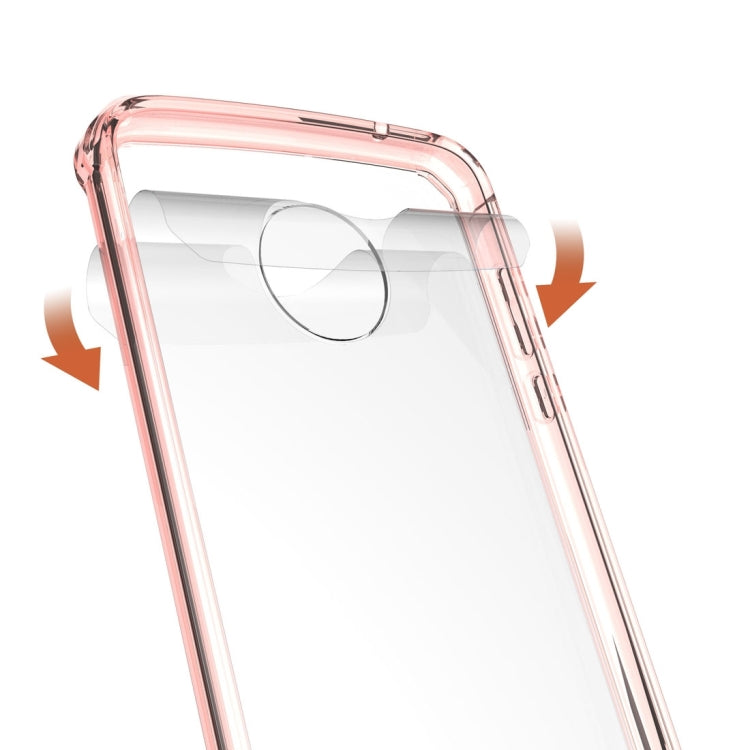 For Motorola Moto Z2 Play Transparent Shockproof TPU Protective Back Cover Case