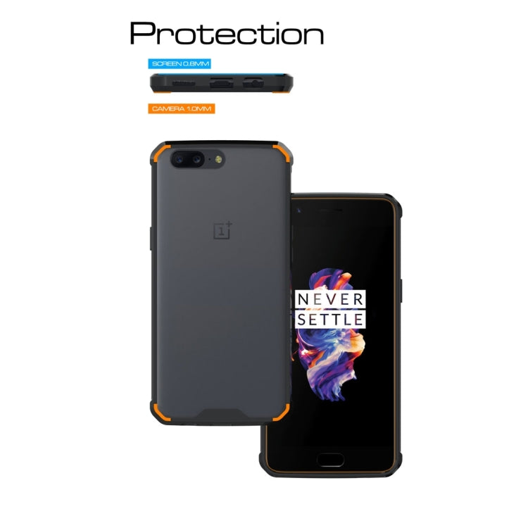 For OnePlus 5 Transparent Shockproof TPU Protective Back Cover Case