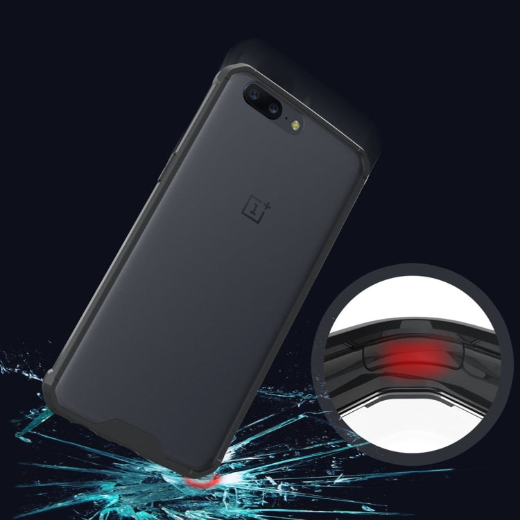 For OnePlus 5 Transparent Shockproof TPU Protective Back Cover Case