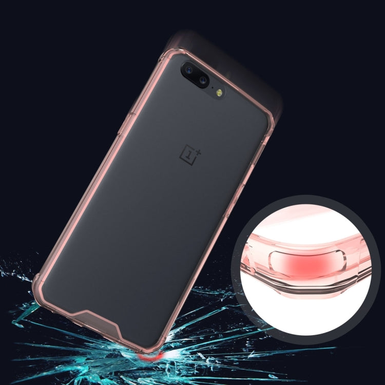 For OnePlus 5 Transparent Shockproof TPU Protective Back Cover Case
