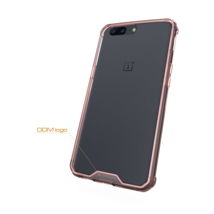 For OnePlus 5 Transparent Shockproof TPU Protective Back Cover Case