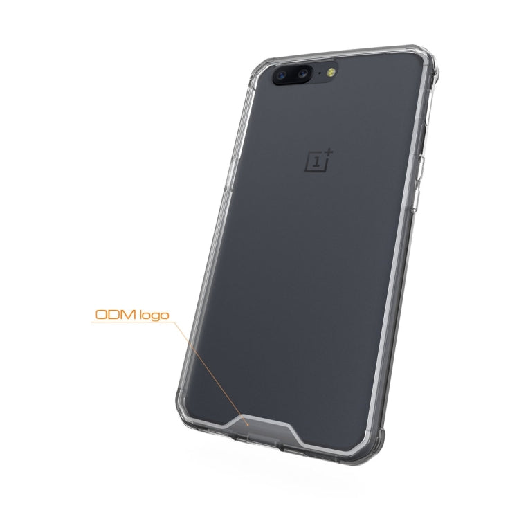 For OnePlus 5 Transparent Shockproof TPU Protective Back Cover Case