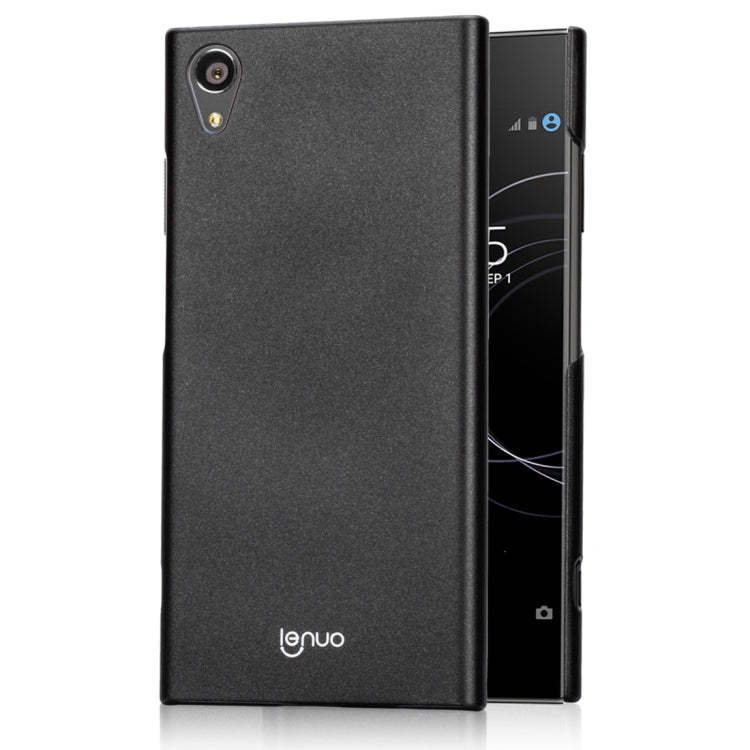 Lenuo for Sony Xperia XA1 Plus PC Ultra-thin Impact Protection Back Case Hard Cover(Black)