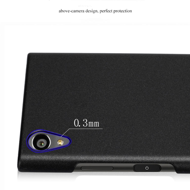 Lenuo for Sony Xperia XA1 Plus PC Ultra-thin Impact Protection Back Case Hard Cover(Black)