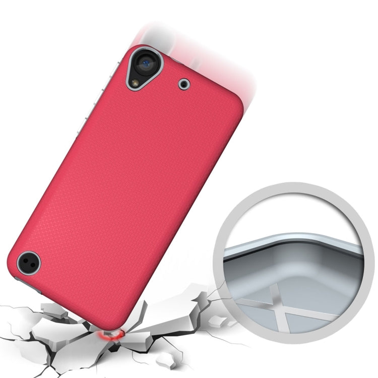 For HTC Desire 530 Ball Texture Anti-slip PC + TPU Protective Back Cover Case