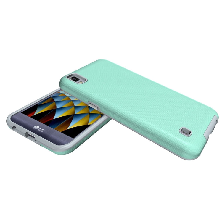 For LG X Power Ball Texture Anti-slip PC + TPU Protective Back Cover Case