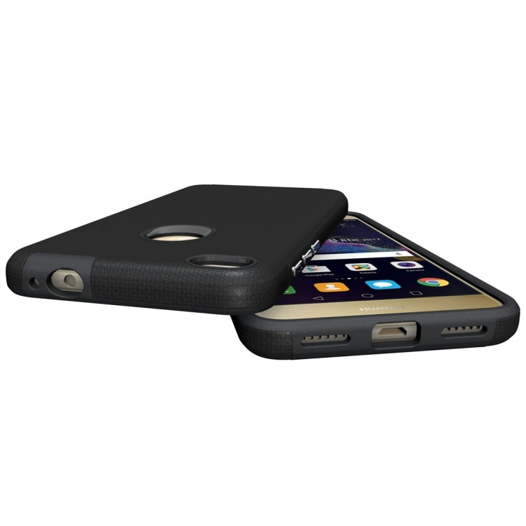 For Huawei  P8 Lite (2017) Ball Texture Anti-slip PC + TPU Protective Back Cover Case