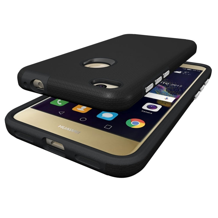 For Huawei  P8 Lite (2017) Ball Texture Anti-slip PC + TPU Protective Back Cover Case