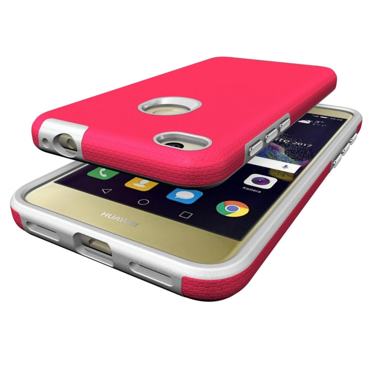 For Huawei  P8 Lite (2017) Ball Texture Anti-slip PC + TPU Protective Back Cover Case