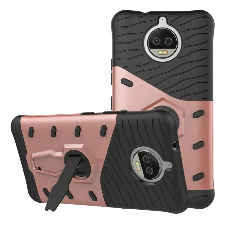 For Motorola Moto G5S Plus PC + TPU Dropproof Sniper Hybrid Protective Back Cover Case with 360 Degree Rotation Holder