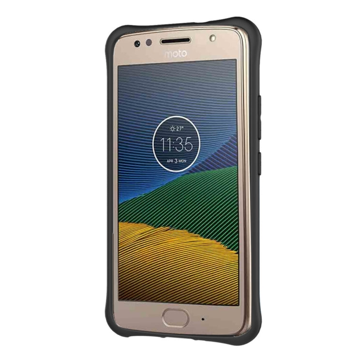 For Motorola Moto G5S PC + TPU Dropproof Sniper Hybrid Protective Back Cover Case with 360 Degree Rotation Holder
