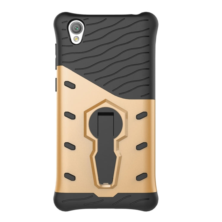 For Sony Xperia L1 PC + TPU Dropproof Sniper Hybrid Protective Back Cover Case with 360 Degree Rotation Holder