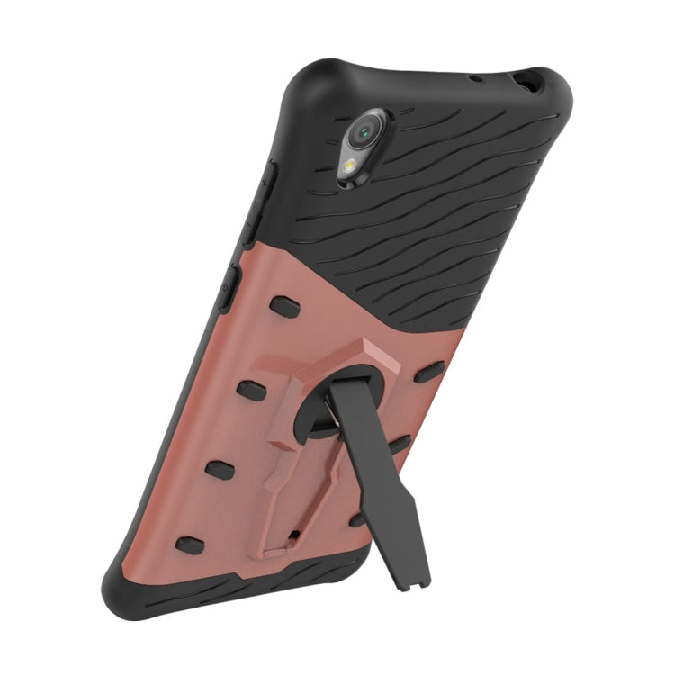 For Sony Xperia L1 PC + TPU Dropproof Sniper Hybrid Protective Back Cover Case with 360 Degree Rotation Holder