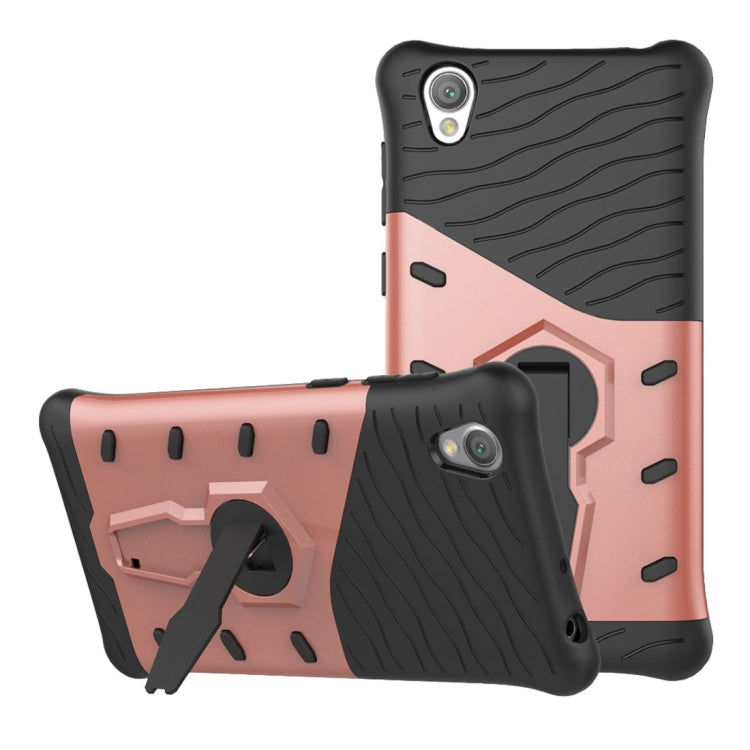 For Sony Xperia L1 PC + TPU Dropproof Sniper Hybrid Protective Back Cover Case with 360 Degree Rotation Holder