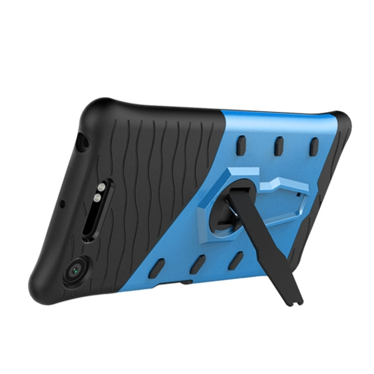 For Sony Xperia XZ1 PC + TPU Dropproof Sniper Hybrid Protective Back Cover Case with 360 Degree Rotation Holder