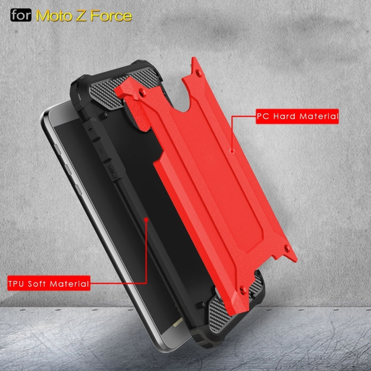 For Motorola Z Force Armor TPU + PC Combination Case