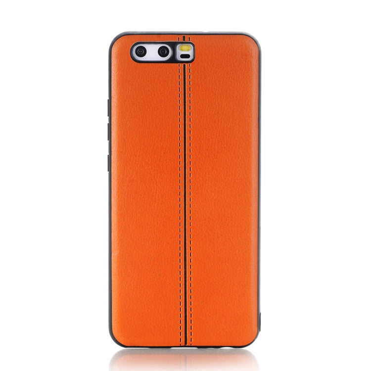 For Huawei  P10 Plain Weave Texture Leather Surface Protective Back Cover Case