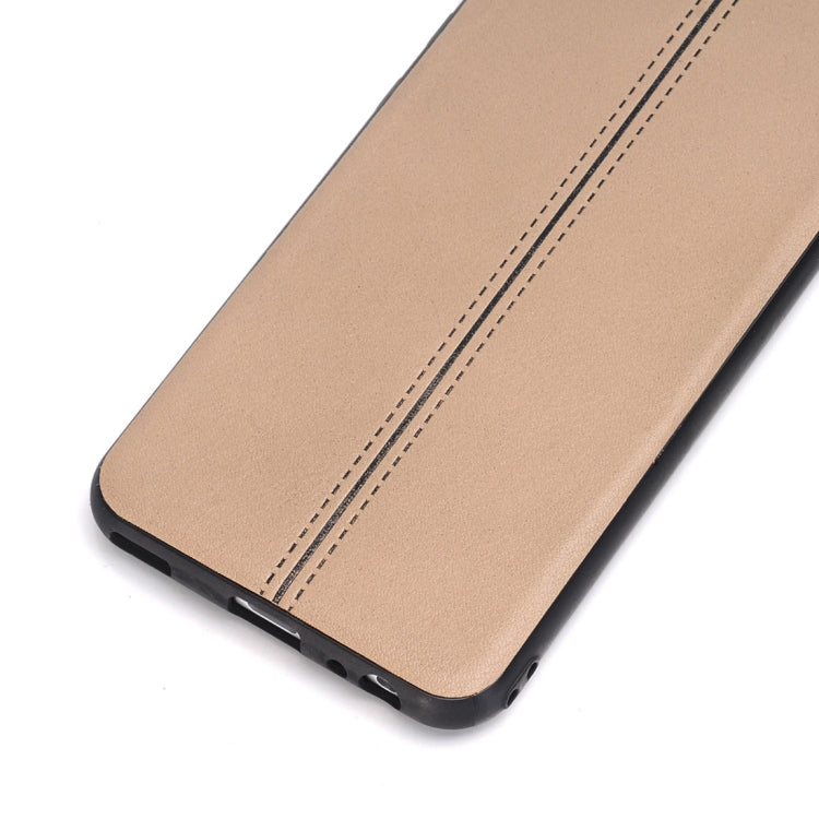 For Huawei  P10 Plain Weave Texture Leather Surface Protective Back Cover Case