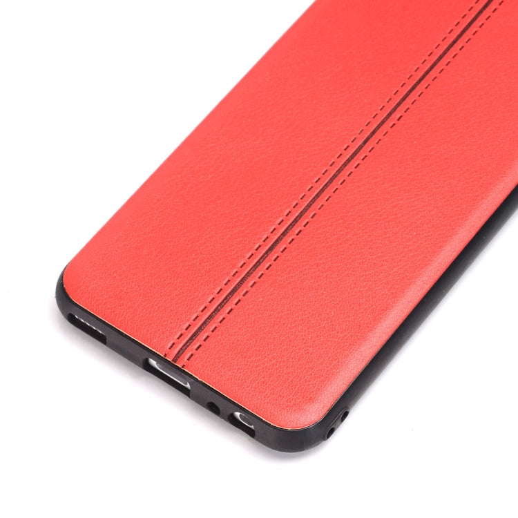 For Huawei  P10 Plus Plain Weave Texture Leather Surface Protective Back Cover Case