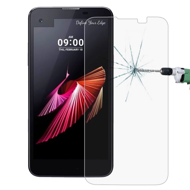 100 PCS for LG X Screen 0.26mm 9H Surface Hardness 2.5D Explosion-proof Tempered Glass Screen Film