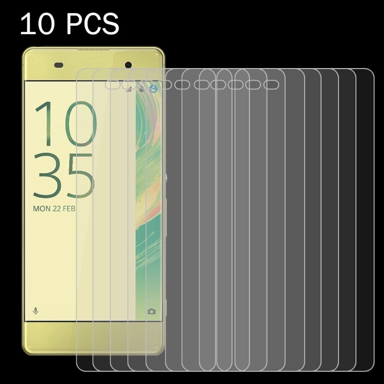 10 PCS for Sony Xperia XA 0.26mm 9H Surface Hardness 2.5D Explosion-proof Tempered Glass Screen Film