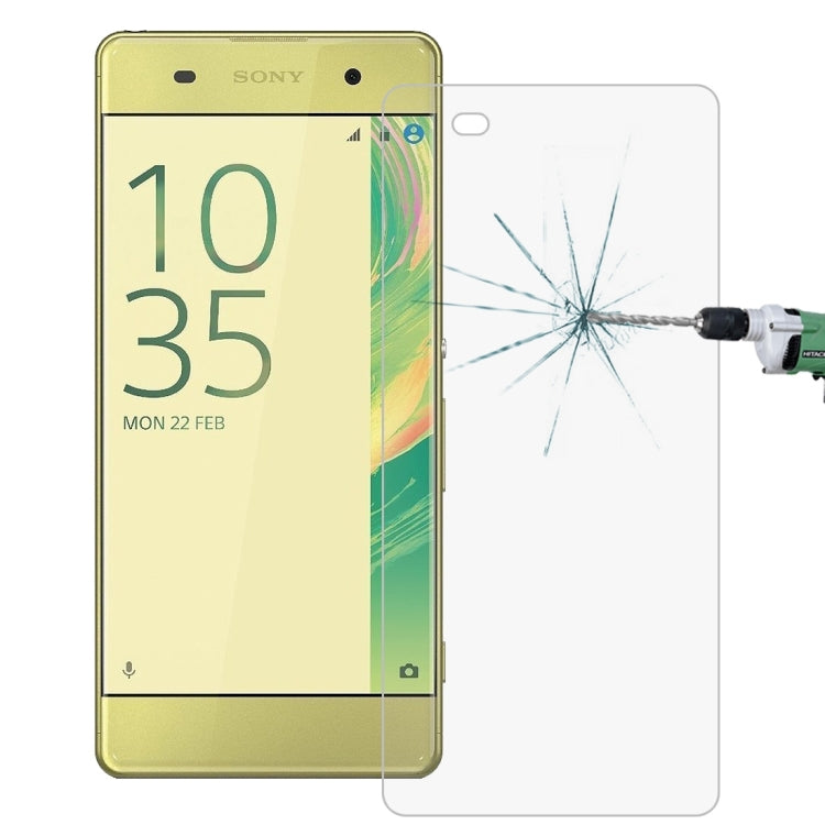 100 PCS for Sony Xperia XA 0.26mm 9H Surface Hardness 2.5D Explosion-proof Tempered Glass Screen Film