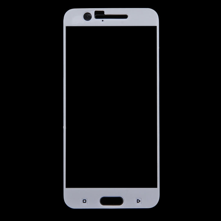 For HTC One M10 0.26mm 9H Surface Hardness 3D Explosion-proof Colorized Silk-screen Tempered Glass Full Screen Film (White)